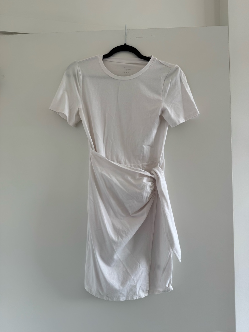 a new day White Tie-Waist Mini Dress